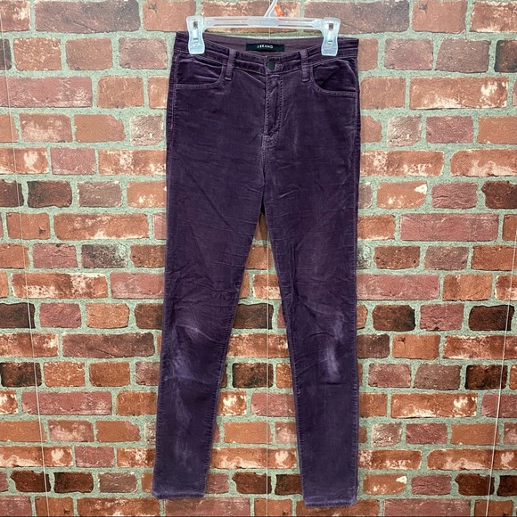🔥SALE$25🔥 J BRAND Aubergine Maria High-Rise Skinny Jeans Sz 27 - Picture 2 of 9
